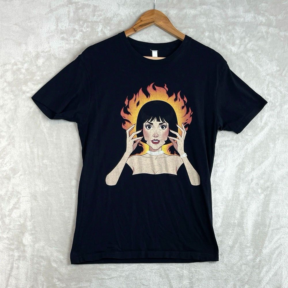Clue Mrs White Flames On The Side Of My Face T Shirt Tee Unisex Small
